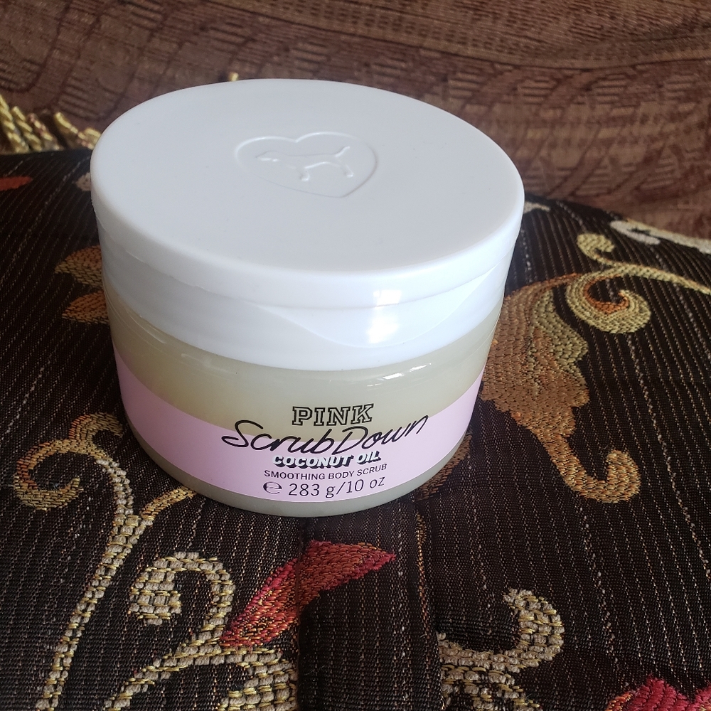Pink scrub down coconut oil